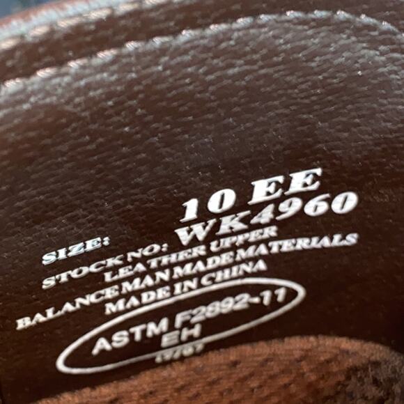 Justin Boots Drywall Waterproof Work Boots WK4960 Size 10EE Wide - Picture 14 of 14